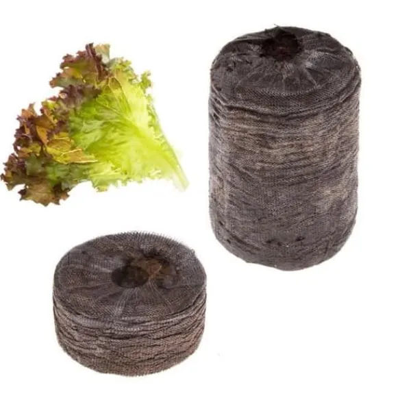 TREGREN Lollo Rossa kapselsats för grönsaksträdgård inomhus. 2 torvkapslar och Lollo Rossa frön.
