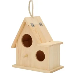 Discount Träfågelbon Utomhus Fågelholk Häckningslåda Fågelbur för Trädgård Bakgård Balkongdekor För Fåglar & Småvilt