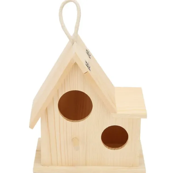 Discount Träfågelbon Utomhus Fågelholk Häckningslåda Fågelbur för Trädgård Bakgård Balkongdekor För Fåglar & Småvilt