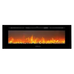 Trivero 130 cinewall inbyggd spis - vägg öppen spis - 1400 Watt värme