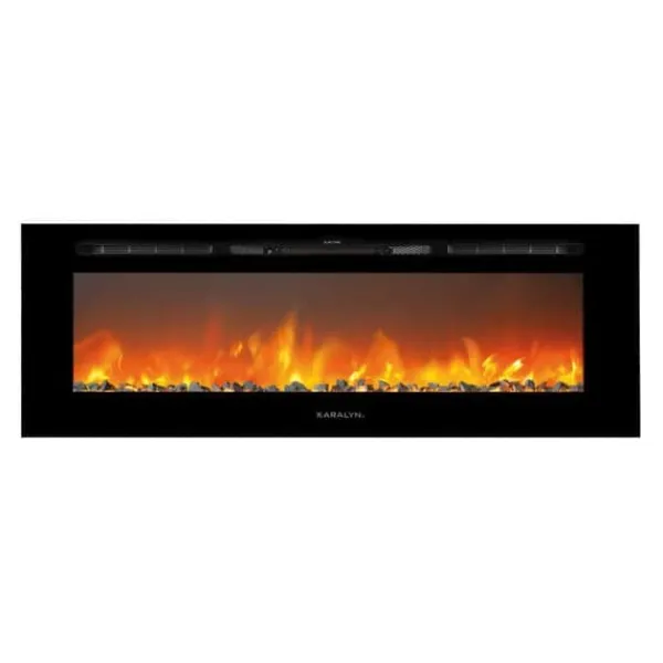Trivero 130 cinewall inbyggd spis - vägg öppen spis - 1400 Watt värme