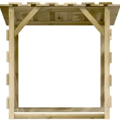 Best Träpergola med tak - Dekorativt inslag för utemiljö | Storlek: 100x90x100 cm | Material: Impregnerad furu Valvbågar, Spaljéer, Bersåer & Pergolor