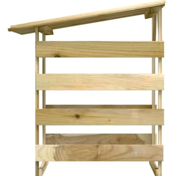 Best Träpergola med tak - Dekorativt inslag för utemiljö | Storlek: 100x90x100 cm | Material: Impregnerad furu Valvbågar, Spaljéer, Bersåer & Pergolor