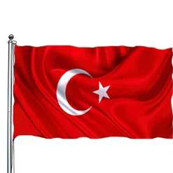 Online Turkiet Flagga - 150 x 90 cm Flaggor & Vindstrutar