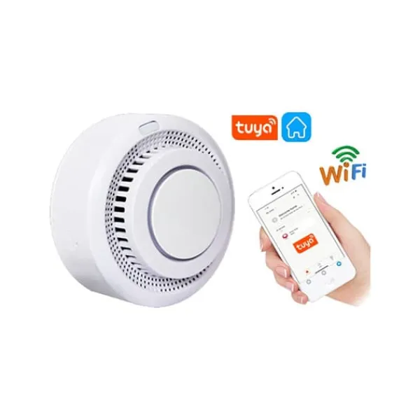 Outlet Tuya SM-01 intelligent brandvarnare med WiFi Rök- & Koloxiddetektorer