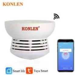 Outlet Tuya Smart WIFI Rökdetektor / Brandvarnare Rök- & Koloxiddetektorer