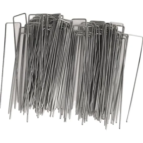 U-formade galvaniserade trädgårdsstakar - 100 pack - 3 mm tjocklek