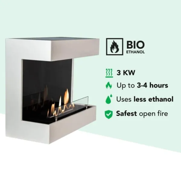 New Umbria bio-etanol vägg öppen spis - humör eldstad - 3 KW värme Öppna Spisar