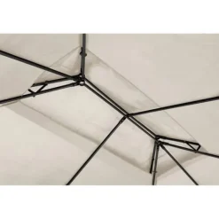 Best Uniprodo - Trädgårdspaviljong - 3 x 4 m - 160 g/m² - Gräddfärgad Tält & Lusthus
