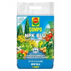 Clearance UNIVERSAL GÖDNING NPK+ BLÅTT KOMPOSIT 4KG FÖR GRÖNSAKS- OCH TRÄDGÅRDSVÄXTER Gödningsmedel