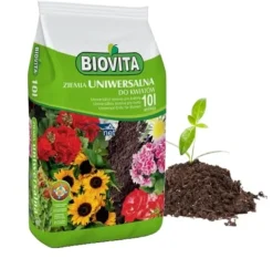 Universaljord 5,5-6,5 pH för trädgårdsblommor 10 l