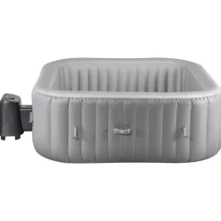Uppblåsbar Bubbelpool, 4-6 Personer, 1850x660mm, Kvadratisk, Bärbar Utomhusspa