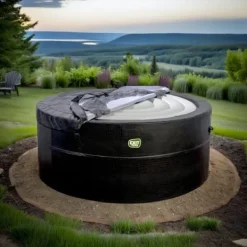 Sale Uppblåsbar bubbelpool Florence – 2400W | 154 x 154 x 65 cm | Jacuzzi för 4 personer | 100 massagestrålar | Upp till 40°C uppvärmning | Uppblåsbart spa | CDON Spa & Utomhusbad