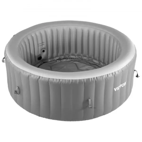 Best Uppblåsbar bubbelpool, 180x66 cm, Grå, PVC Spa & Utomhusbad