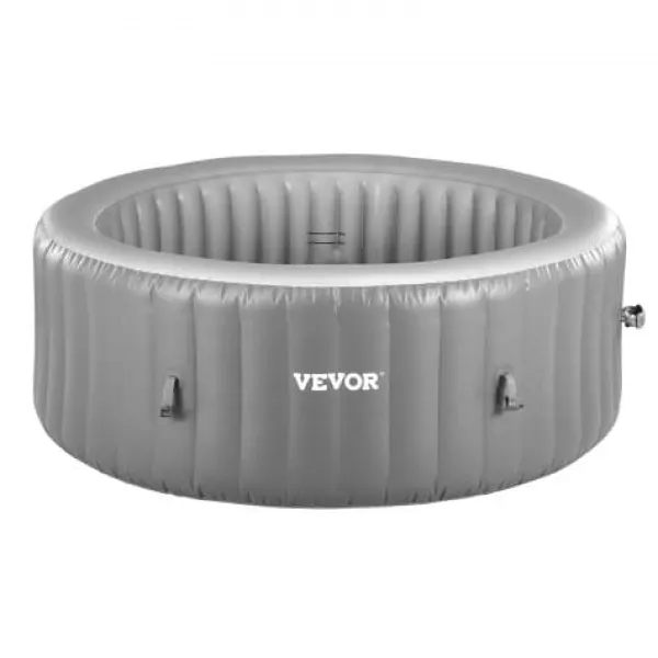 Best Uppblåsbar bubbelpool, 180x66 cm, Grå, PVC Spa & Utomhusbad