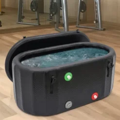 Outlet Uppblåsbar isbadkar - Kallbadstunna - Portabel - Med isolerat lock - Inomhus/utomhus - Återhämtning - Svart Spa & Utomhusbad
