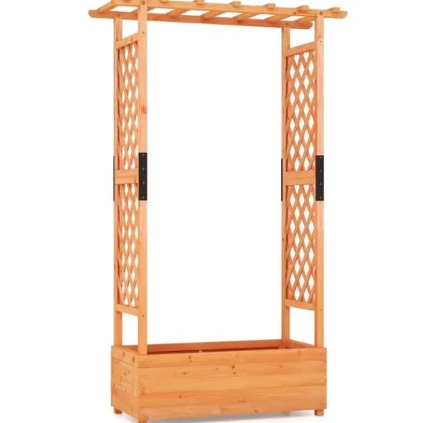Best Upphöjd odlingsbädd, 201×44×114 cm, Orange Valvbågar, Spaljéer, Bersåer & Pergolor