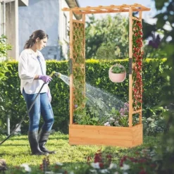 Best Upphöjd odlingsbädd, 201×44×114 cm, Orange Valvbågar, Spaljéer, Bersåer & Pergolor