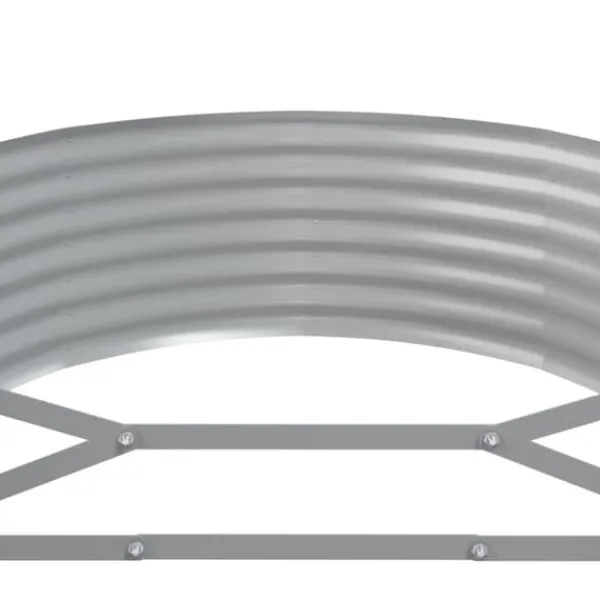 Clearance Upphöjd odlingslåda av pulverlackerat stål 396x100x36 cm | Färg: Antracit | Storlek: 396x100x36 cm Planteringsbänkar