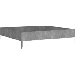 Hot Upphöjd odlingslåda av rosttrögt stål - Planteringslåda för trädgård | Storlek: 100x100x26 cm | Färg: Brun Krukor & Växtbehållare