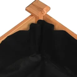 Clearance Upphöjd odlingslåda i massivt granträ med foder | Storlek: 120x45x25 cm | Färg: Brun Planteringsbänkar