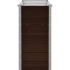 Upphöjd odlingslåda i metall - Galvaniserat stål | Färg: Brun | Storlek: 100x40x77 cm