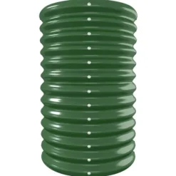 Upphöjd odlingslåda i pulverlackerat stål | Storlek: 332x40x68 cm | Färg: Grön Planteringsbänkar