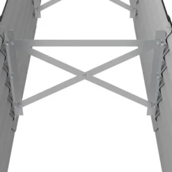 Clearance Upphöjd odlingslåda i pulverlackerat stål | Färg: Antracit | Storlek: 224x40x36 cm Planteringsbänkar