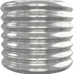 Best Upphöjd odlingslåda i pulverlackerat stål | Färg: Silver | Storlek: 332x40x36 cm Planteringsbänkar