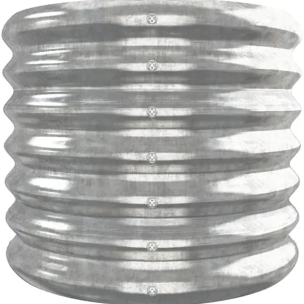 Best Upphöjd odlingslåda i pulverlackerat stål | Färg: Silver | Storlek: 332x40x36 cm Planteringsbänkar