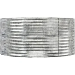 Sale Upphöjd odlingslåda i pulverlackerat stål | Färg: Silver | Storlek: 447x140x68 cm Planteringsbänkar