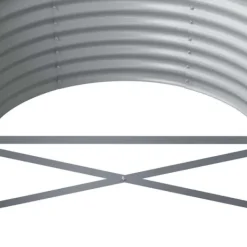 Upphöjd odlingslåda i pulverlackerat stål - Trädgårdsanvändning | Färg: Antracit | Storlek: 224x80x36 cm