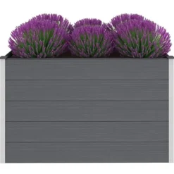 Outlet Upphöjd odlingslåda i WPC - Hållbar och modern design | Färg: Grå | Storlek: 150x100x91 cm Planteringsbänkar