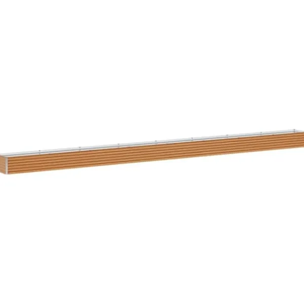 Sale Upphöjd odlingslåda Ljusbrun 775 x 50 x 36 cm Galvaniserat Stål Planteringsbänkar