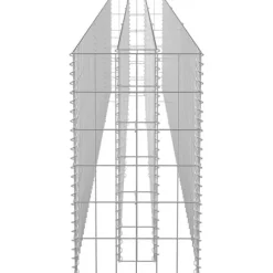Best Upphöjd planteringsgabion i galvaniserat stål - Trädgårdsavgränsning | Storlek: 270x30x60 cm Planteringsbänkar