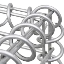 Best Upphöjd planteringsgabion i galvaniserat stål - Trädgårdsavgränsning | Storlek: 270x30x60 cm Planteringsbänkar