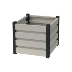 Upphöjd säng vit 40cm x 50cm x 50cm x 50cm | Odlingslåda | Blomlåda | Planteringslåda