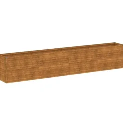 vidaXL Upphöjd trädgårdsbädd 385x50x69 cm cortenstål