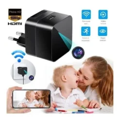 USB-laddare för Spionkamera Full HD 1080P Wi-Fi