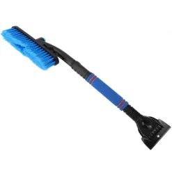 Hot Utdragbar blå bilsnöborste isskrapa - 2-i-1 multifunktion för SUV-lastbil (55-70 cm) Snöborttagning