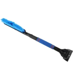 Hot Utdragbar blå bilsnöborste isskrapa - 2-i-1 multifunktion för SUV-lastbil (55-70 cm) Snöborttagning