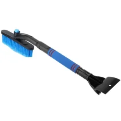 Hot Utdragbar blå bilsnöborste isskrapa - 2-i-1 multifunktion för SUV-lastbil (55-70 cm) Snöborttagning