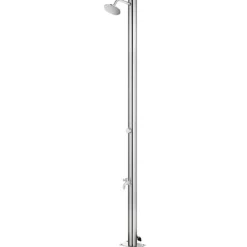 vidaXL Utedusch 215 cm rostfritt stål