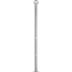 vidaXL Utedusch 215 cm rostfritt stål
