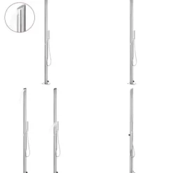 Hot Utedusch 220 cm rostfritt stål - Trädgårdsdusch - Trädgårdsduschar - Home & Living Spa & Utomhusbad