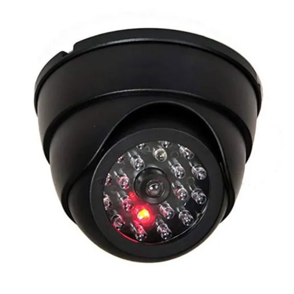 New Utomhus CCTV falsk simulering dummy kamera med blinkande LED-ljus Hemsäkerhet Dome falsk kamera Falska Övervakningskameror