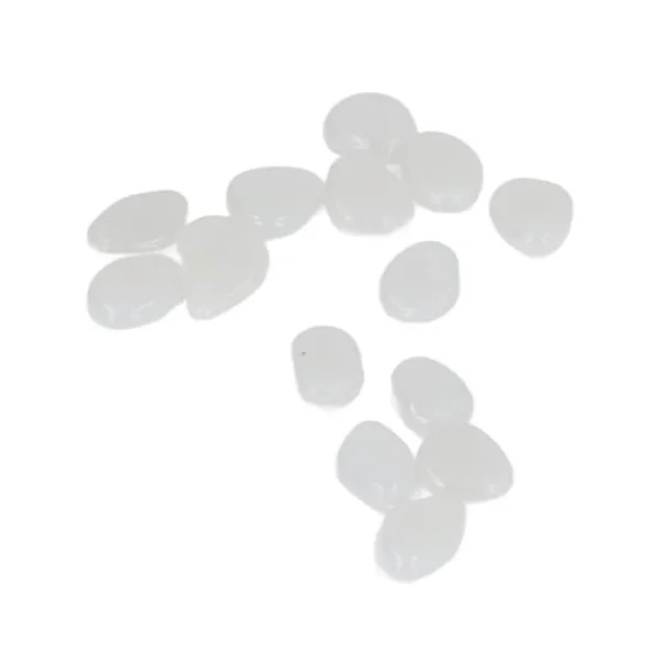 New Utomhus självlysande stenar Färgglada fluorescerande självlysande småsten för mörk trädgård Gårdväg Trädgårdsleder 200 / väska Vit Trädgårdsstenar & Klivstenar