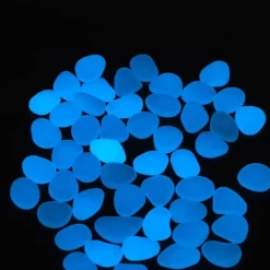 Discount Utomhus självlysande stenar Färgglada fluorescerande lysande småsten för mörk trädgård Gårdväg Trädgårdsstigar 100 / påse mörkblå Trädgårdsstenar & Klivstenar