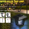 New Utomhus Solar Myggdödare Lampa Elektrisk Bug Zapper Vattentät Insektsfälla Anti Mosquito Light Trädgård Gräsmatta Myggfälla Insektsmedel & Djuravvisande Medel