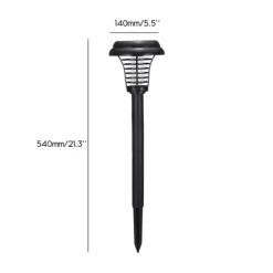 New Utomhus Solar Myggdödare Lampa Elektrisk Bug Zapper Vattentät Insektsfälla Anti Mosquito Light Trädgård Gräsmatta Myggfälla Insektsmedel & Djuravvisande Medel